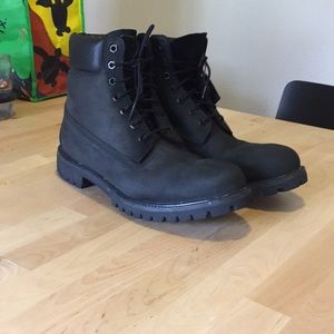 Timberland premium waterproof black boots